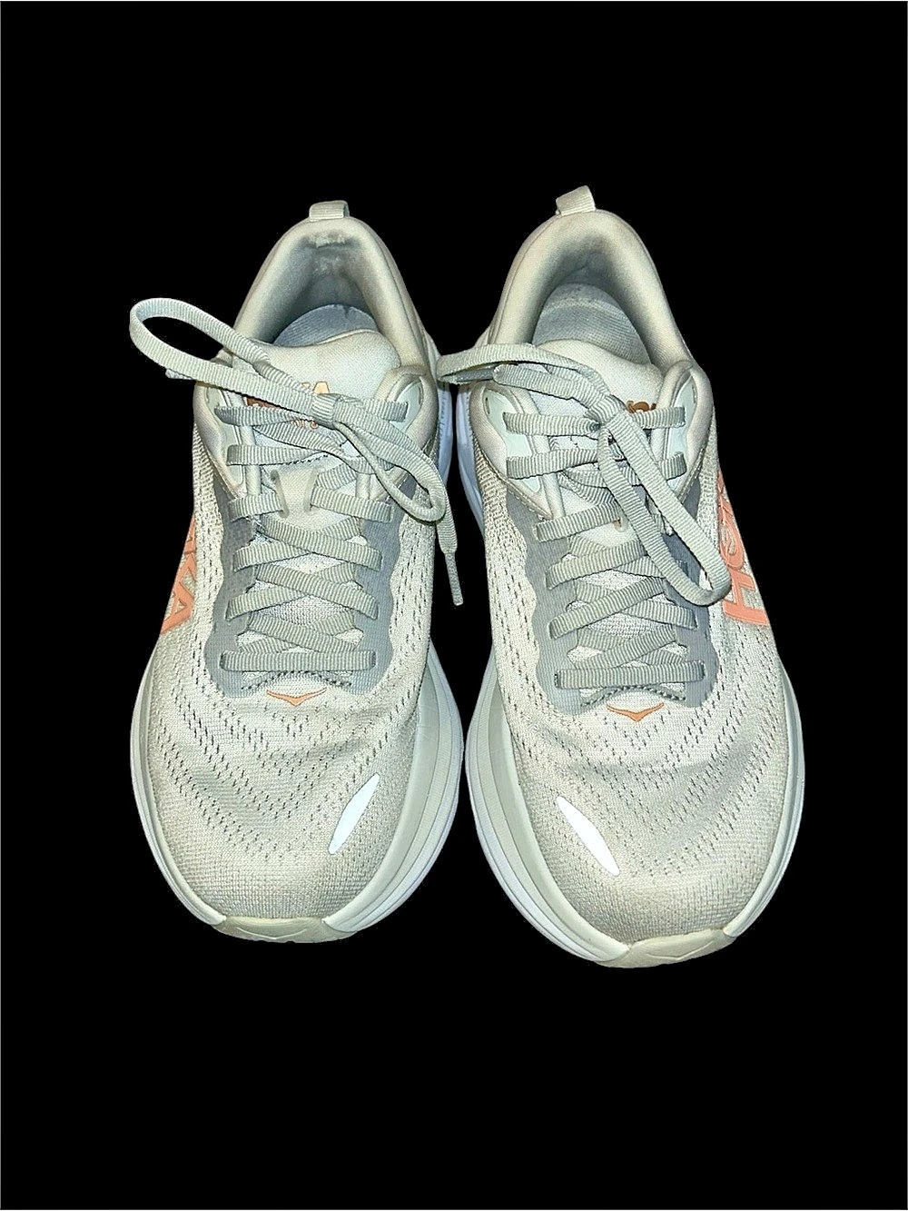 HOKA Bondi 8 Women's Athletic Shoes Gray & Pink US 7 B - Picture 5 of 9